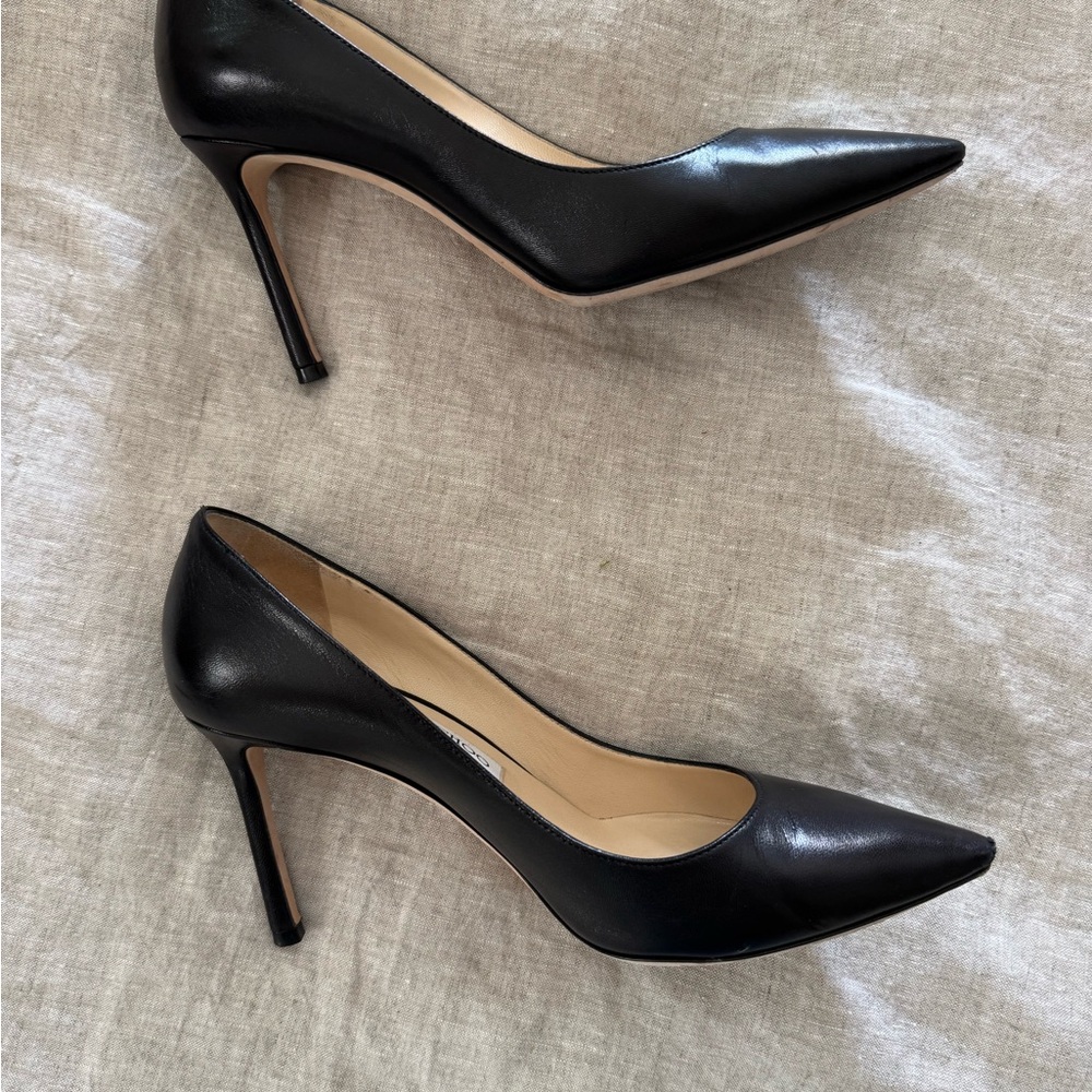 Jimmy Choo Black Patent Leather Heels